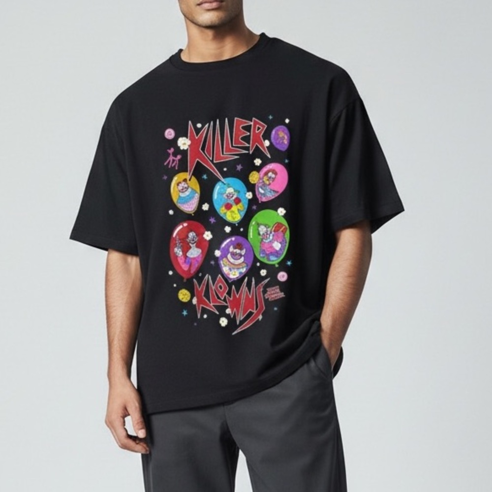 Loungefly MGM Killer Klowns From Outer Space Graphic Shirt Medium NWT